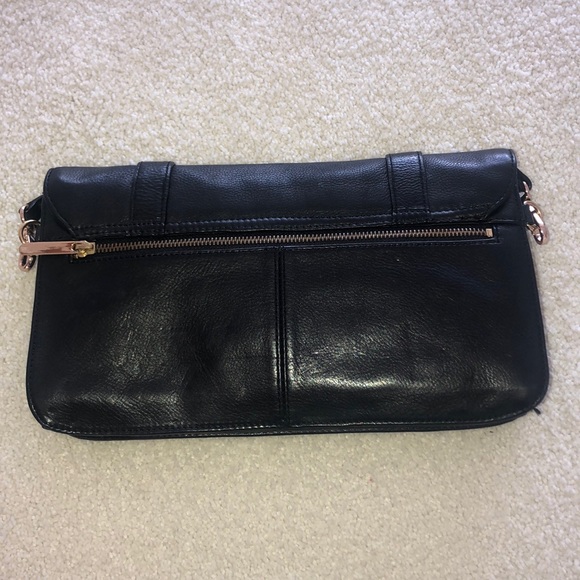 Cynthia Rowely Black Leather Clutch - Picture 2 of 8